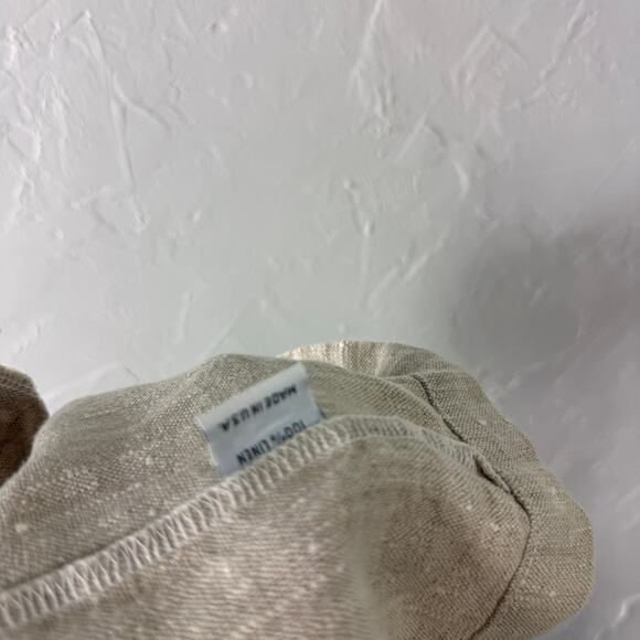 BRYN WALKER Women's Top S Linen Lagenlook Button Long Sleeve USA Boxy Q10 - Picture 7 of 7